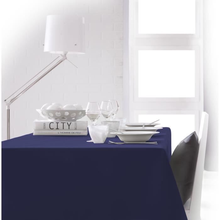 TODAY Nappe rectangulaire 150x250 cm - Bleu ciel d'orage