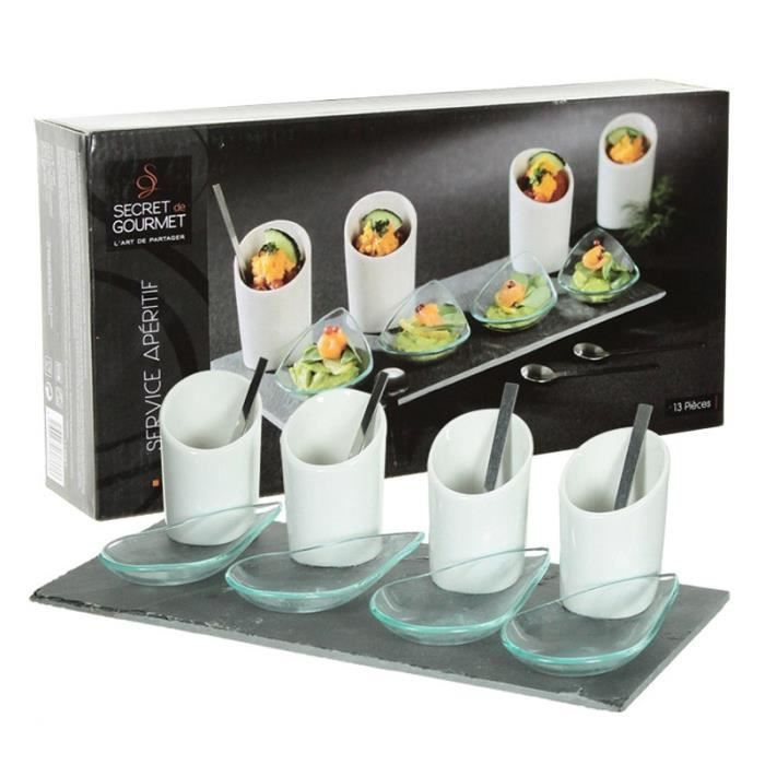 Set Apéritif ardoise 13 pièces