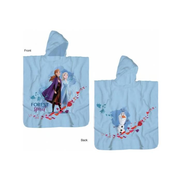 Poncho de bain la reine des Neiges - Sortie de Bain Coton REINE DES NEIGES