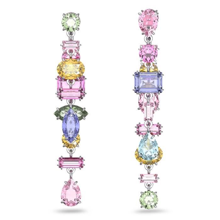 Boucles d'Oreilles femme - SWAROVSKI - Boucles d'oreilles Pendante Swarovski Gema - Couleur de la matière:Blanc