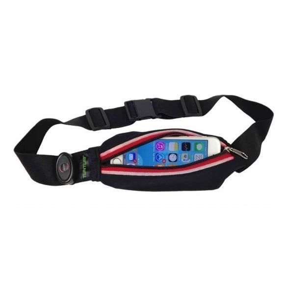 TUNTURILED Waistbag Rouge Ceinture de course LED Rouge