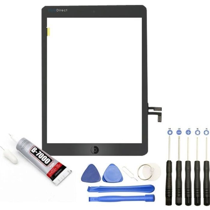 Vitre tactile compatible avec iPad 5 A1822 A1823 Taille 9.7\