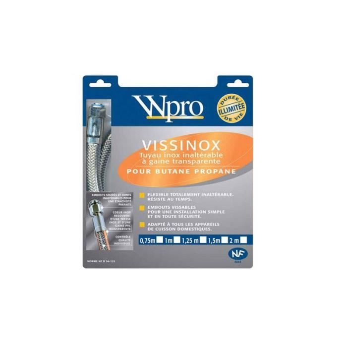 481281729753. TUYAU GAZ BUTANE INOX 1 M VIE ILLIM