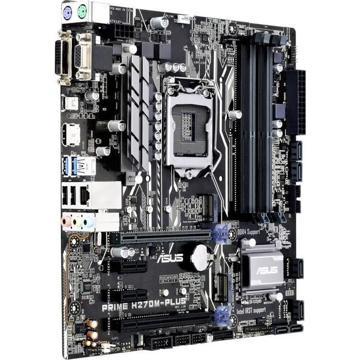 Carte mère ASUS PRIME H270M-PLUS Intel H270 LGA 1151 4xDDR4 64GB Micro ATX - Asus