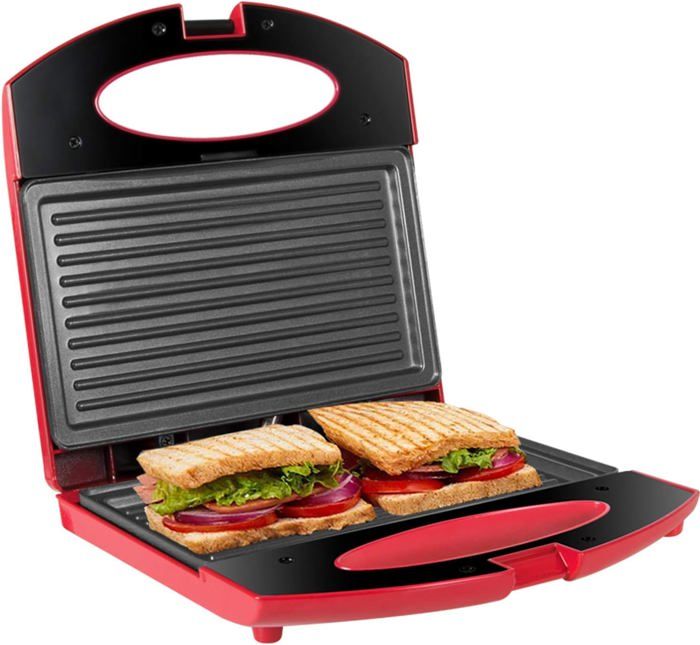 Grill Croque-Gaufre Domo 1000W - Plaques Amovibles Antiadhésives - Neuf