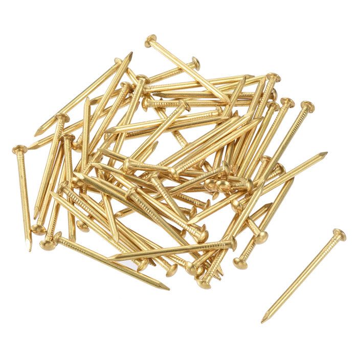 100 Clous Laiton Miniature 1,2x15mm – Bricolage Bois, Modélisme, Accessoires – Uxcell