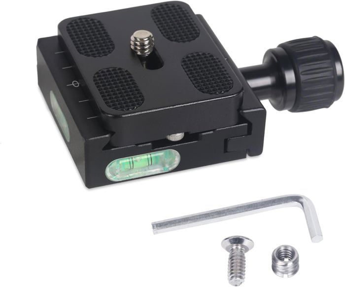 Sgancio Rapido Fotocamera Plaque Dégagement Rapide Trépied - Plateau Fixation Rapide ABS Antidérapant Pour Appareils Photo Fixation Rapide 1/4 Pouce