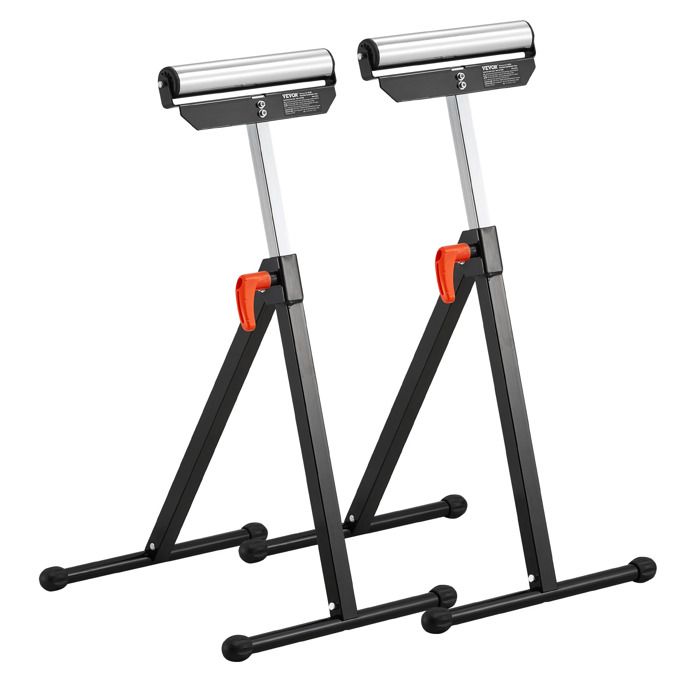 Dioche Support à rouleaux Folding Roller Stand, Telescopic Adjustable