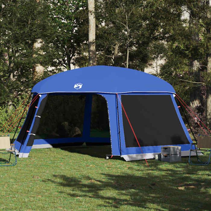Tente De Rangement Pliable 204×183×178 Cm – Abri Camping Imperméable Bleu Avec Sac