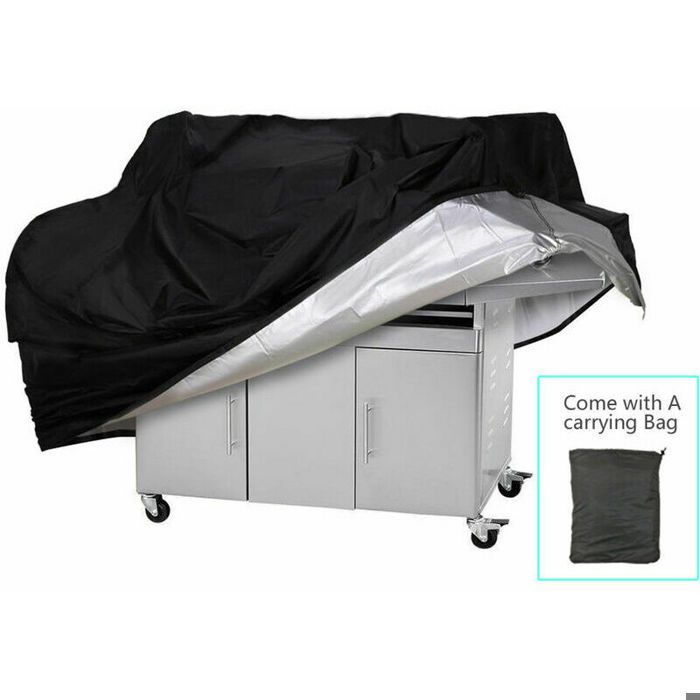 thumbnail image 2 of Universal Black BBQ Grill Cover – Fits 50-57 Inch Standard Sized Grills, Water Resistant Polyester 2 of 5