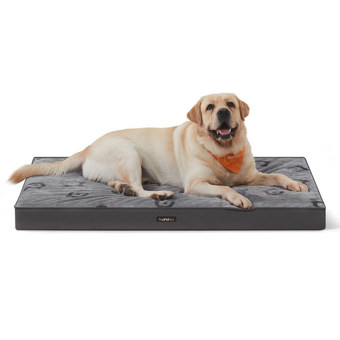 Comparer les prix de Panier pour Chiens Mousse Alvéolée Déhoussable Utilisable des 2 Côtés Hydrofuge Taille XXL 120 x 74 x 10 cm Gris Tourterelle