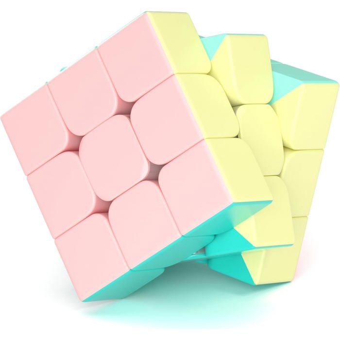 Cube Magique 3x3x3, Jouet Éducatif, 6,6 cm, Noir, Blanc, Sans Autocollants