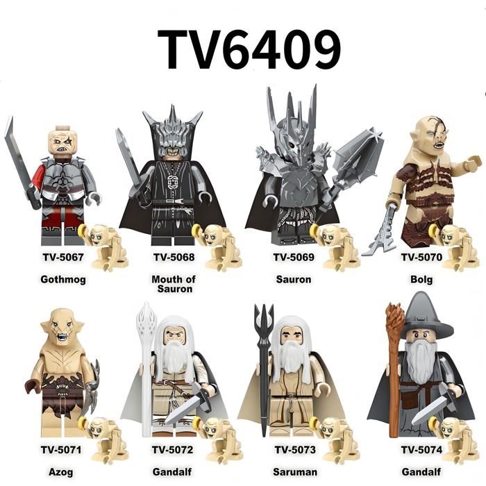 Lot de 8 figurines Personnages de séries Film Personnages populaires Figure Jouets pour Enfants Fans Cadeaux de Noël-Style 3