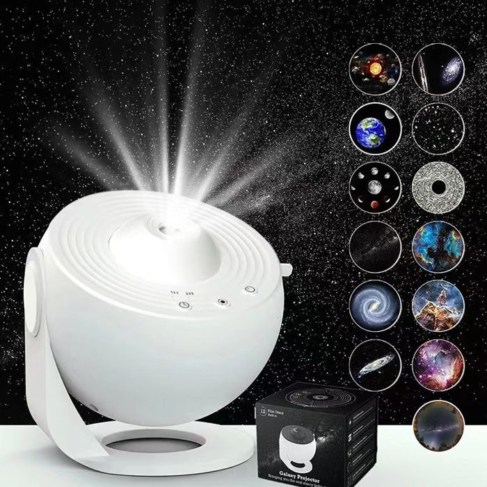 Lampe projecteur haute définition entièrement blanche avec manuel dinstructions en anglais (comprend 13 vidéos) lampe Lampe projecteur haute définition entièrement blanche avec manuel dinstructions en anglais (comprend 13 vidéos) lampe