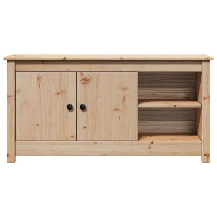 SALE Janvier MODERNE Cabinet TV - MGH - MEUBLE TV/HIFI - Avec rangement - 103x36 5x52 cm - Bois de pin massif TT809