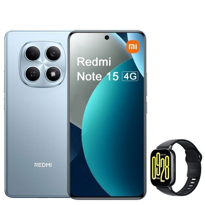Smartphone Xiaomi Redmi Note 15 4G 677 Double SIM + Redmi Watch 5 Active