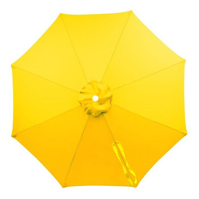 Toile Parasol Extérieur Rechange - Housse Anti-UV30+ - Polyester Haute Qualité - Jardin Central Banane 3M 8 Branches - Jaune