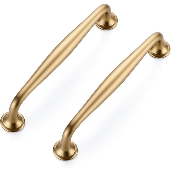 Poignées De Meuble Cuisine Lot De 10 Entraxe 128 mm Alliage De Zinc Finition Bronze Champagne Tiroir/Placard