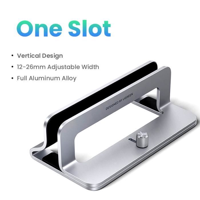 Metal One Slot - Support Vertical pliable pour ordinateur portable