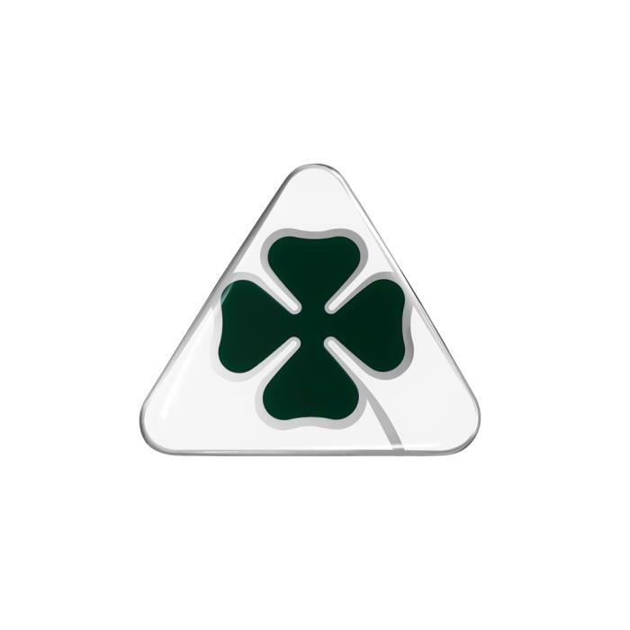 Autocollant 3D 2 Alfa Romeo Trèfle à Quatre Feuilles 95 x 85 mm Droit et Gauche 