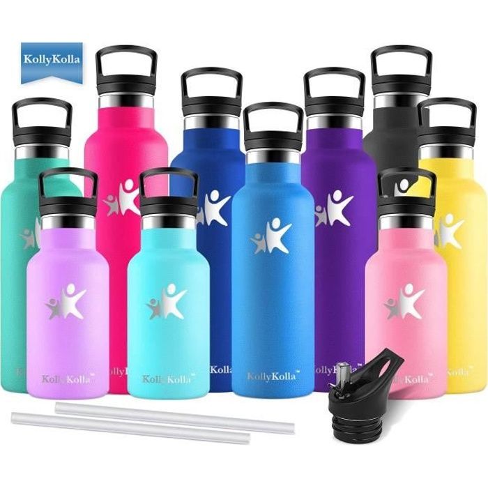 la Randonn/ée L/école Gris Petfu Bouteille deau de Sport 1 Litre sans BPA Tritan R/éutilisable Plastique Bouteilles Anti-fuites avec Filtre Convient pour Le Sport