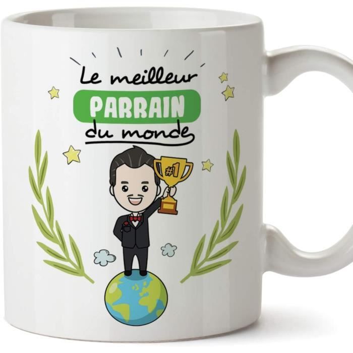 Parrain Mug Tasse - Meilleur Parrain du Monde - Tasse Originale Cadeau ...