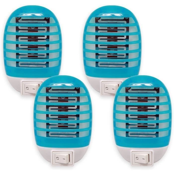 Lampe Anti-Moustiques 4 Pack - Tueur D'Insectes Électrique UV, Silencieux, Pour Intérieur - Surface Jusqu'à 20 M² - 5