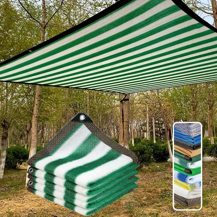 Voile D'ombrage Rectangulaire 2x3 Mètres - Polyéthylène, Anti-UV, Pour Terrasse, Jardin, Piscine (beige)