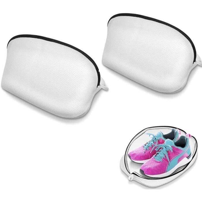 Lot De 2 Sacs De Lavage Pour Chaussures - Réutilisables, Fermeture Éclair, Pour Machine à Laver - 3