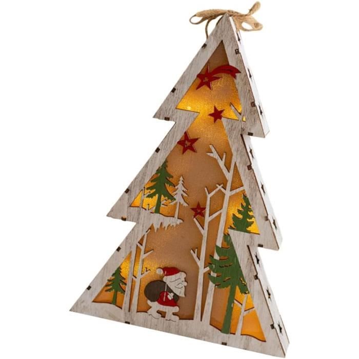 Sapin De Noël En Bois Flotté . . . - Rouge Poussin