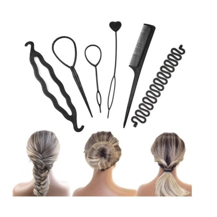 8 Peignes Latéraux Mat Transparents - Accessoires Coiffure Femmes Pour Franges Et Cheveux Fins