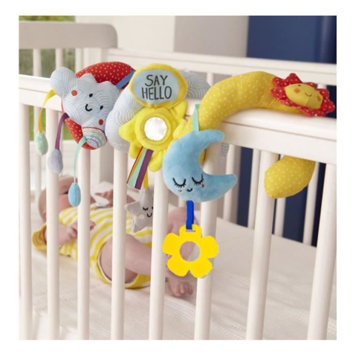 Spirale Activites Jouets Du Poussette Et Lit Bebe Berceau De Jouet Nuages Soleil Lune Achat Vente Hochet Cdiscount