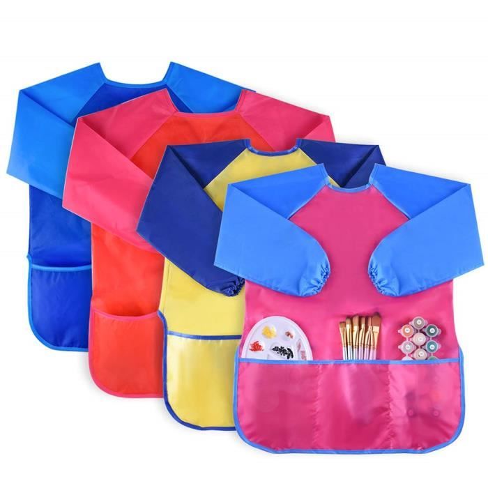 Toyvian Tablier imperméable de Peinture dart et dartisanat de Tablier denfants pour lâge 3-8 Ans 