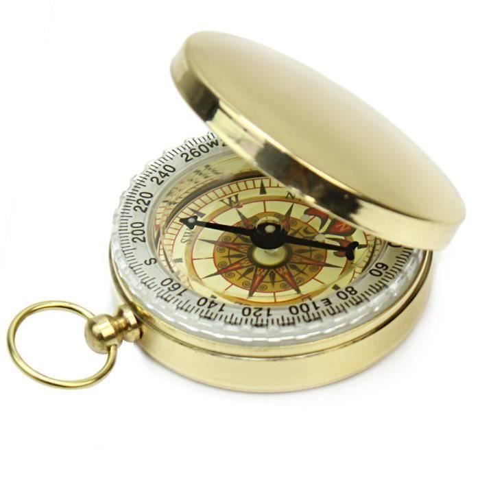 Vintage Rond Boussole Compass Gousset En M tal Randonn e Marine