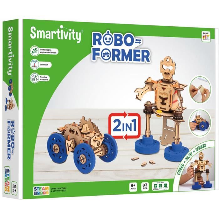Roboformer - maquette en bois transformable - Jouets par univers - Jeux de  construction - Maquettes pour enfant - Cdiscount Jeux - Jouets