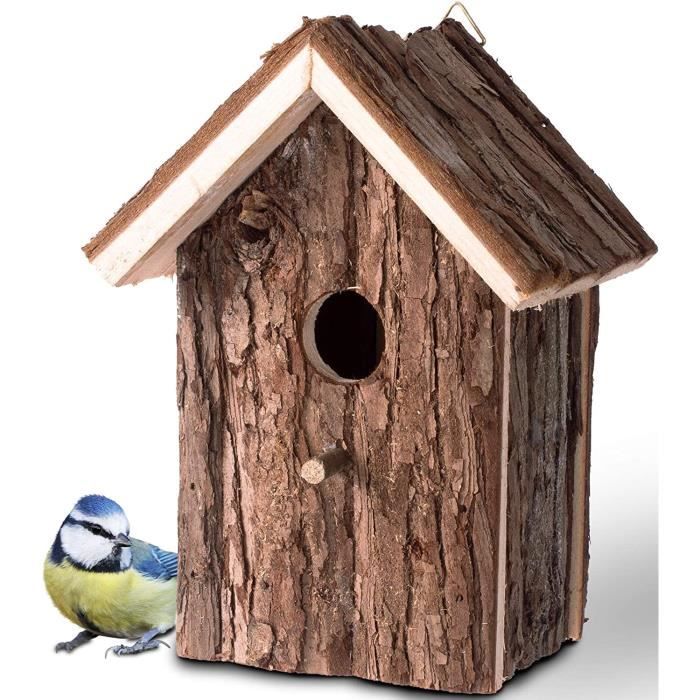 marque generique - Maison d'oiseau en bois Hanging Nest Home Garden Decor -  Nichoir pour oiseaux du ciel - Rue du Commerce