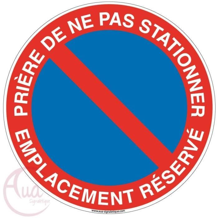 Panneau Défense de stationner sortie de secours - Rigide 450mm - 4080079