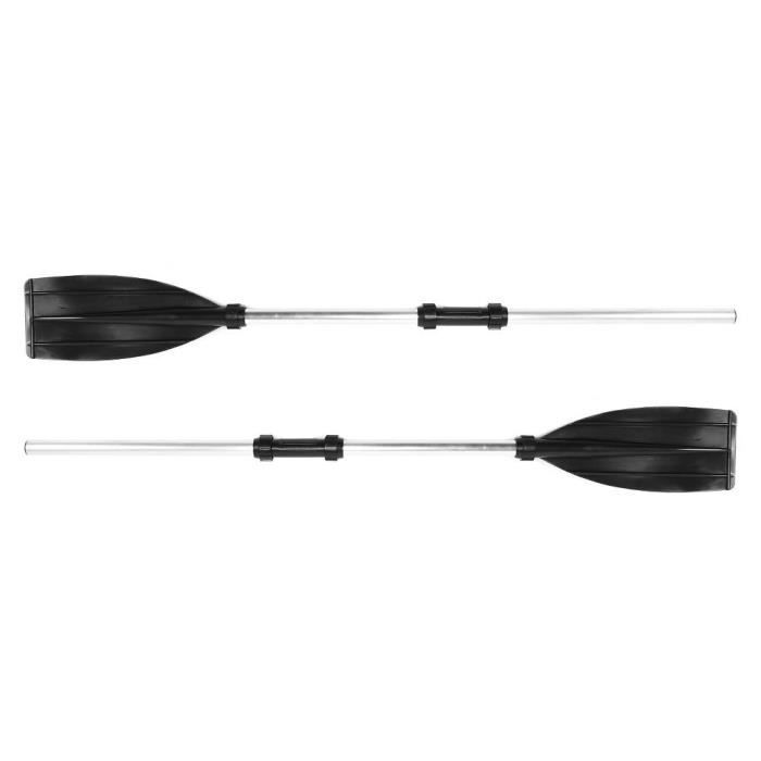 Pagaie Détachable 210 Cm Qiilu – Alliage Alu, Flottante, Double Extrémité – Canoë, Kayak, SUP – Lot De 2