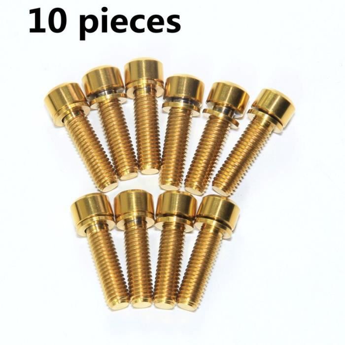 2 Pièces Titane Vélo Vis Durable Praticable Robuste Vélo Bouteille D