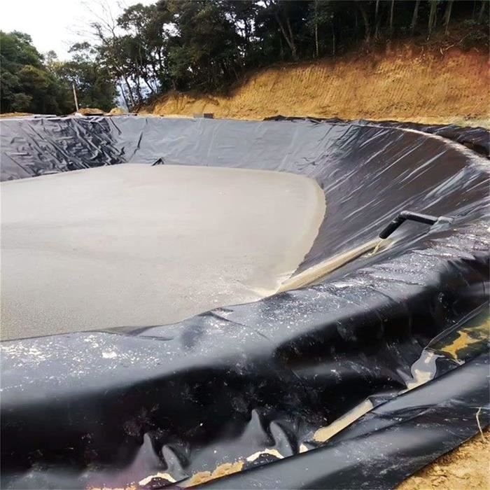 Bâche D'étang Victoam - 6x6 M, épaisseur 0.5 Mm, En Polyéthylène Haute Densité, Noire, étanche