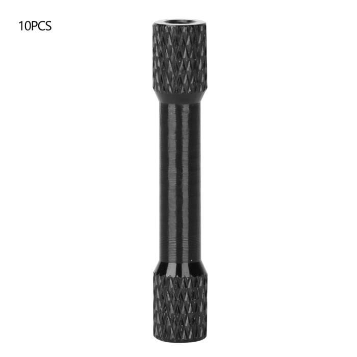 Kit De 6 Entretoises De Direction Pour Vélo – Aluminium Noir, Tailles 2/3/5/10 Mm, Compatible Fourche 28,6 Mm, Pour VTT Et Vélo De Route