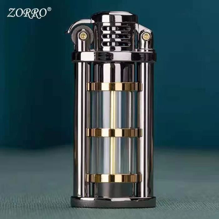 Briquet à Bascule Métal Mecha Kérosène Coupe-Vent Rétro - Portable Pour Camping Et Voyages