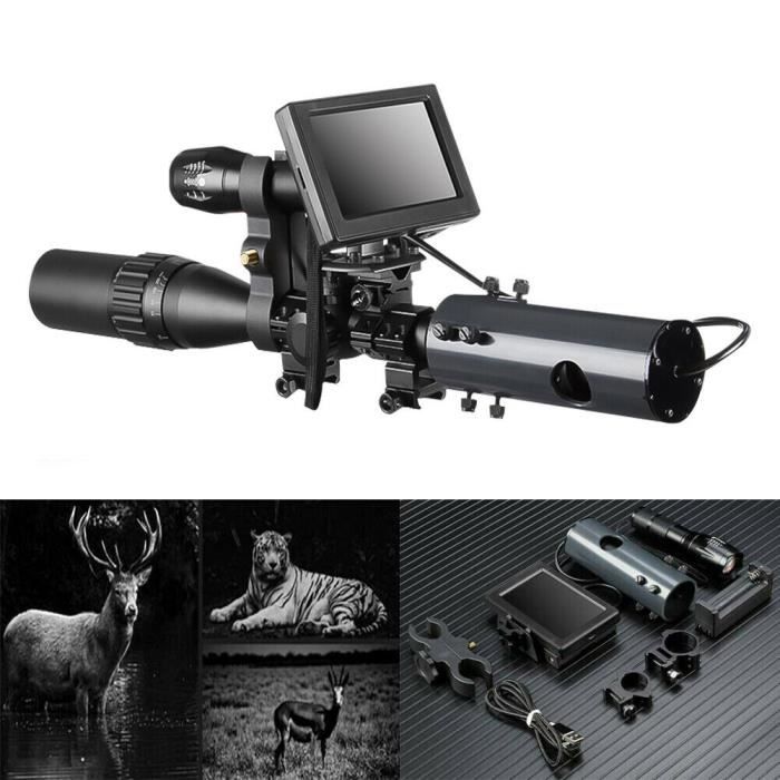 Système vision nocturne infrarouge lunette visée chasse 850nm LED caméra IR  4.3 - Cdiscount Appareil Photo