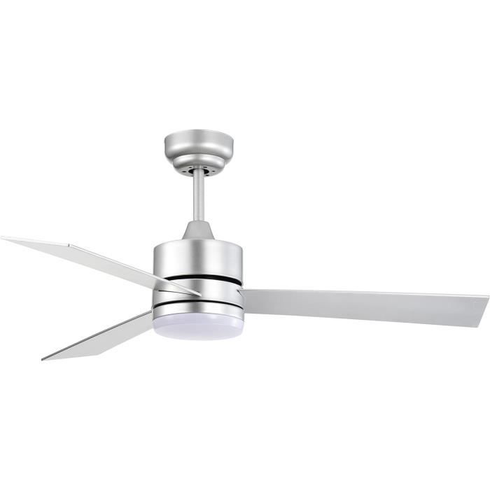 Ventilateur Plafond Avec Lumière LED - 3 Vitesses - Dimmable - Blanc Chaud/blanc Froid - Télécommande Incluse