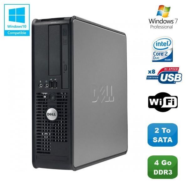 Top achat Ordinateur de bureau PC DELL Optiplex 780 Sff Core 2 Duo E7500 2,93Ghz 4Go DDR3 2To WIFI Win 7 Pro pas cher Achat Ordinateur de bureau PC DELL Optiplex 780 Sff Core 2 Duo E7500 2,93Ghz 4Go DDR3 2To WIFI Win 7 Pro pas cher
