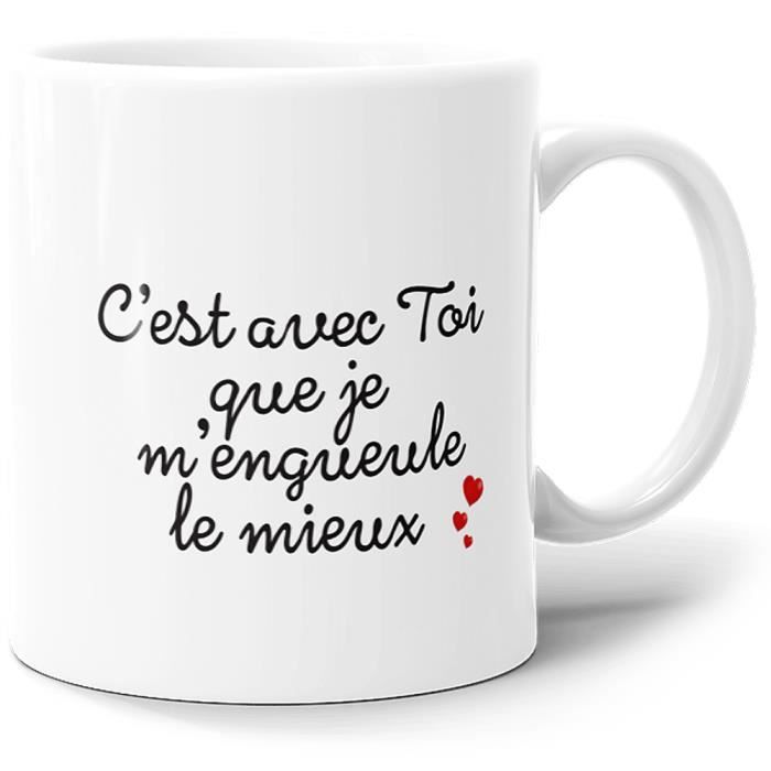 Mug Humour Amour Tasse Message Drole Idee Cadeau Original Ami Couple Amoureux Collegue Homme Femme Anniversaire St Valentin Noel Cdiscount Puericulture Eveil Bebe