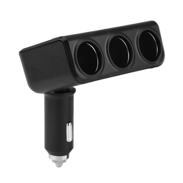 Universal Chargeur Allume-Cigare Voiture 3-en-1 avec Affichage LED – USB Type-C – Câbles Intégrés - Prix pas cher | SN