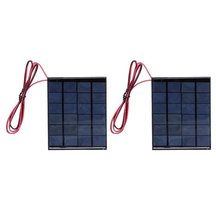 Lot De 5 Panneaux Solaires Polysilicium 0.65W 1.5V - Pour DIY Et Chargeur Téléphone