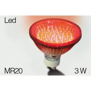 Ampoule GU10 - MR 20 LED 3 Watts - 36 LED - ROUGE - Cdiscount Maison