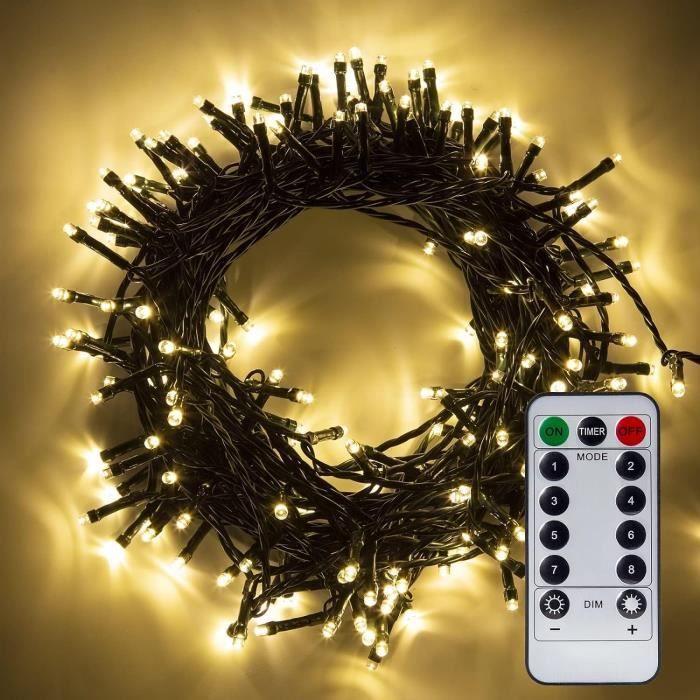 Quntis Guirlande Lumineuse Noël 30M 300 LED RGB Intelligente - App, Télécommande, Musique & Voix, IP44 Intérieur Extérieur